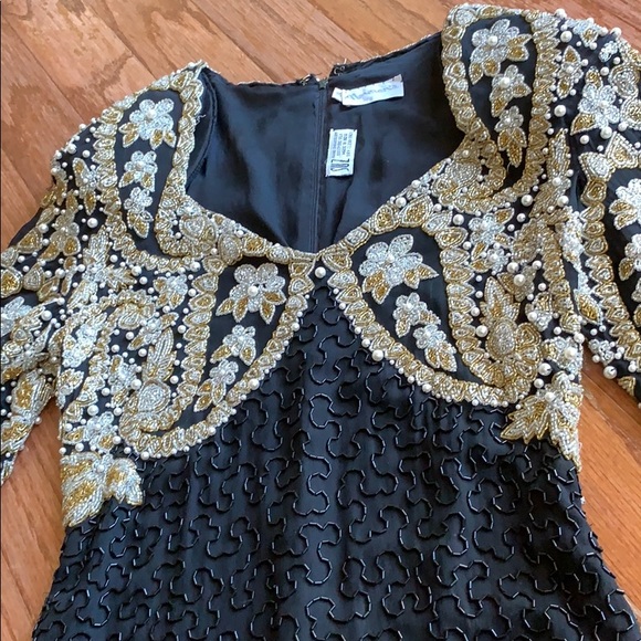 Normans ATLANTA beaded evening black tie cocktail - Picture 2 of 8